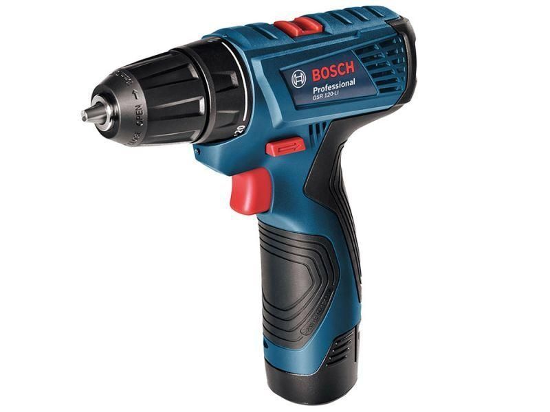 Аккумуляторный шуруповерт Bosch GSR 120 LI (06019G8000): 30/13 Нм, 1300 об/мин, 2 Акб 12 В / 2 Ач Li-ion 06019G8000 фото