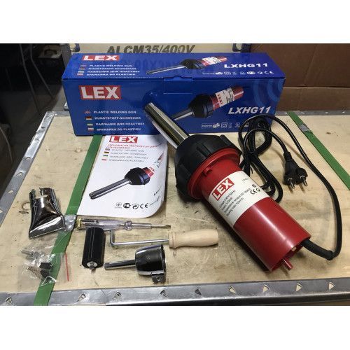 Фен для сварки пластика и пайки бамперов LEX LXHG11 : 1200 Вт, 600&deg;C,вес 1.5кг LXHG11 фото