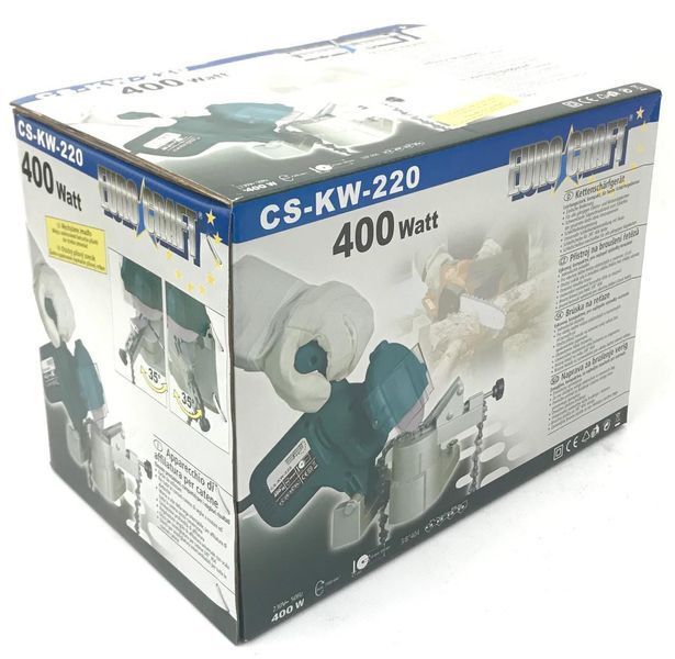 Электрический станок для заточки цепей EURO CRAFT CS-KW-220 : 400 Вт, 1.5 кг заточка цепей CS-KW-220 фото