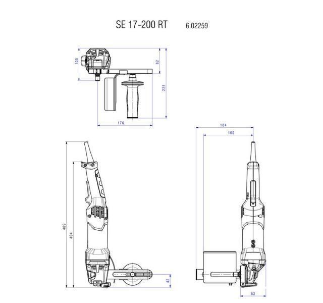 Щіткова шліфувальна машина Metabo SE 17-200 RT (602259000) 602259000 фото