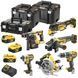 Профессиональный набор из шести бесщеточных инструментов DeWALT DCK685P3T : с АКБ 3шт-18V 5.0Ач+ЗП, чемодан DCK685P3T фото 1
