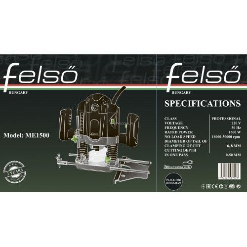 Фрезер электрический Felső ME1500 ME1500 фото