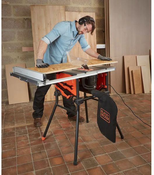 Мощная пила настольная сетевая BLACK+DECKER BES720 : 1800 Вт, 254 х 30мм круг, 4800 об/мин BES720 фото