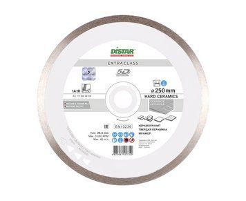 Диск алмазний відрізний Distar Hard ceramics 1A1R 250x1,6x25,4 кераміка, керамограніт, мармур 11120048019 11120048019 фото