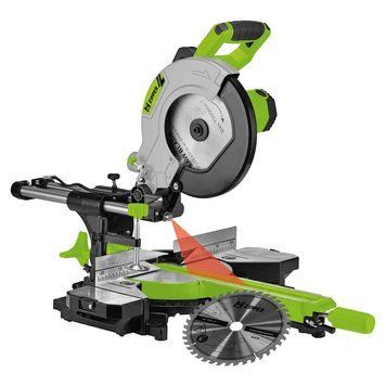 Торцювальна пила з протяжкою Zipper ZI-KGS255DS (2 кВт (230 В), диск 255мм, лазер) ZI-KGS255DS фото