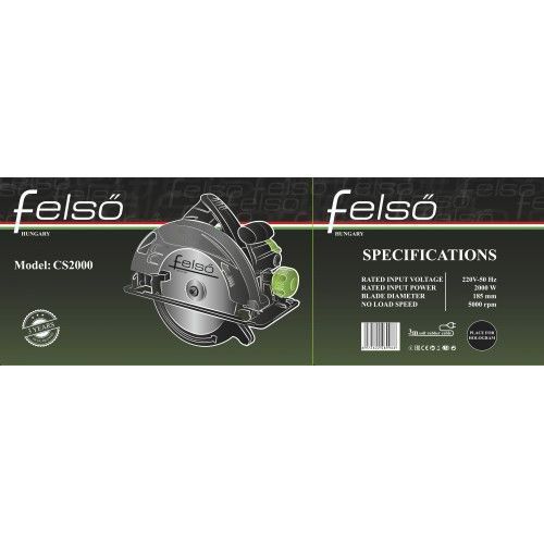 Пила дисковая Felső CS2000 1438 фото