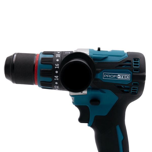 Аккумуляторный шуруповерт PROFI-TEC DHP485BL POWERLine: с АКБ 2 шт-20V х 4.0 Ah + ЗП (006269) 006269 фото