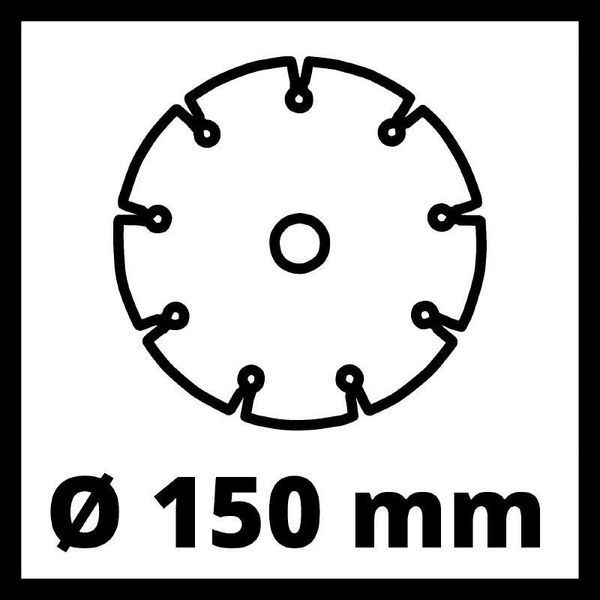 Мощный штроборез электрический (бороздник) Einhell TE-MA 1700: 1700 Вт, диск 150 мм, 7000 об/мин, плавный пуск 4350740 фото
