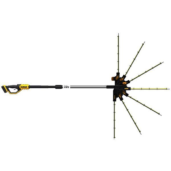 Кущоріз акумуляторний DEWALT DCMPH566N (18В/каркас/телескопічна штанга) DCMPH566N фото