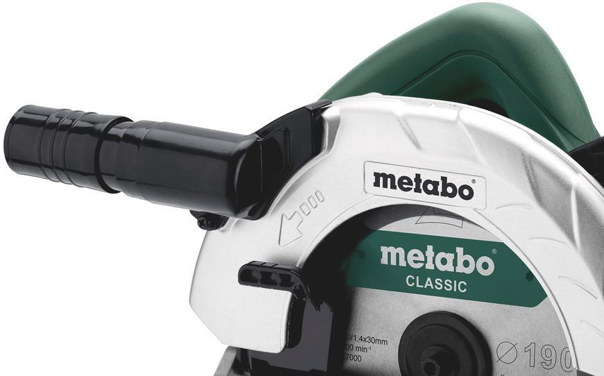 Потужна ручна дискова пилка Metabo KS 190 : 1050 Вт, круг 190 мм, циркулярна пилка 602364000 602364000 фото