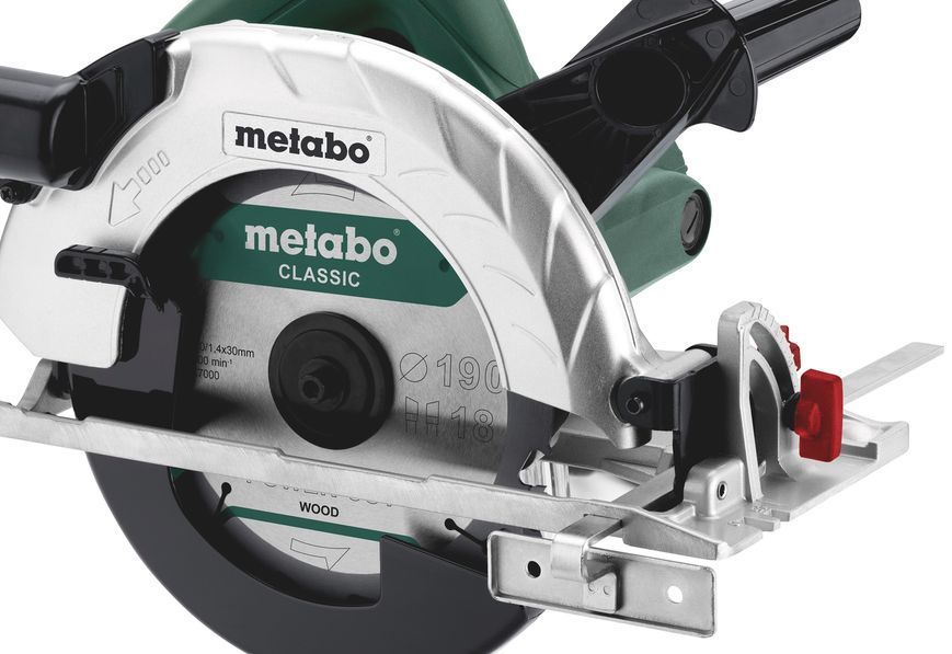 Потужна ручна дискова пилка Metabo KS 190 : 1050 Вт, круг 190 мм, циркулярна пилка 602364000 602364000 фото