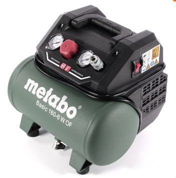 Компресор переносний Metabo Basic 160-6 W OF (601501000): 160 л/хв., 900Вт, 6 бар 601501000 фото