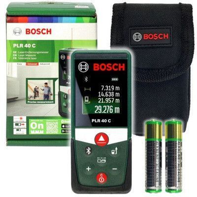 Професійний лазерний далекомір (дальномір) Bosch PLR 40 C : 40м електронна лазерна рулетка 0603672320 0603672320 фото