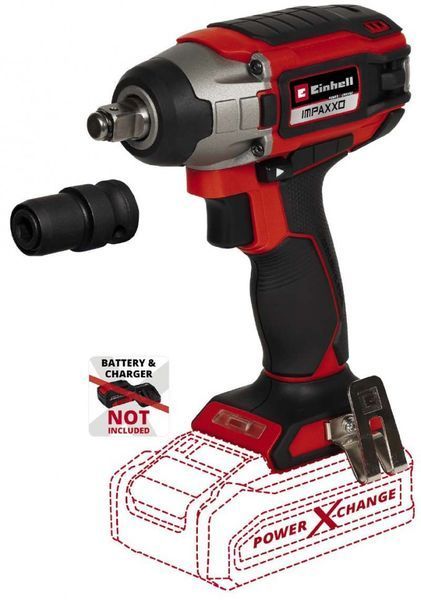Ударний акумуляторний гайковерт безщітковий Einhell IMPAXXO 18/230 - Solo : 18 V, 230 Нм (без акума і зарядки) 4510080 фото