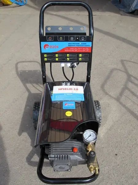 Мощная мойка высокого давления EDON HP1012D-2.0 : 2000 Вт, 180 бар, 780 л/ч, шланг 10 м HP1012-2.0A фото