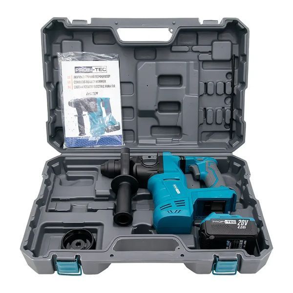 Акумуляторний перфоратор PROFI-TEC PPBH2520 POWERLine : з АКБ 20V 4.0 Аh (007364) 007364 фото