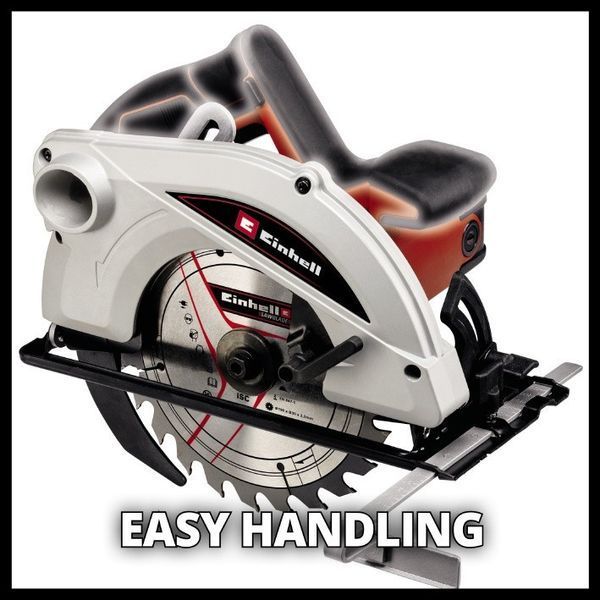 Потужна пила циркулярна Einhell TC-CS 1410 : 1410 Вт, 5500 об/хв, диск 190x30x2,5 мм / 24 4331050 фото