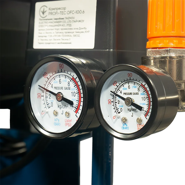 Компрессор безмасляный PROFI-TEC OFC-50.4 (50 л, 2,2 кВт, 475 л/мин) 007822 фото