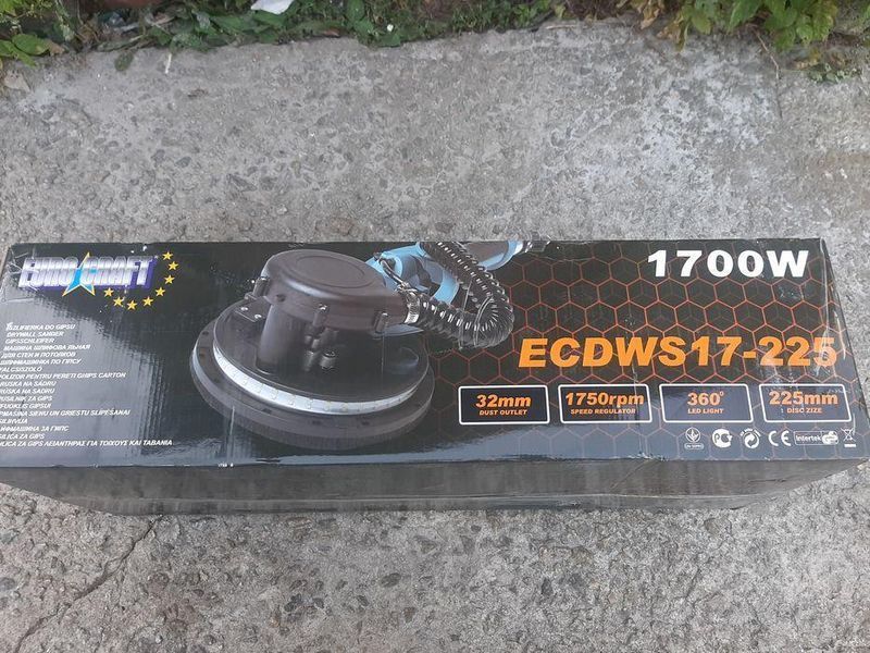 Шлифовальная машина для стен и потолка (жираф) Euro Craft ECDWS17-225, 1700Вт, 225мм, с LED подсветкой ECDWS17-225 фото