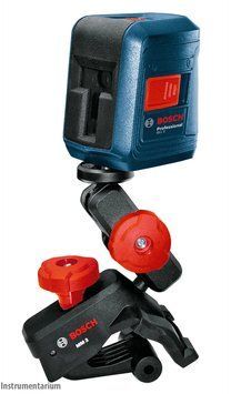 Профессиональный лазерный нивелир Bosch Professional GLL 2 с держателем MM 2 : два красных луча, 10 м 0601063A01 фото
