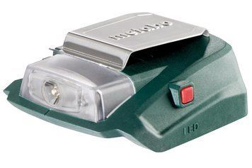 Силовий адаптер + ліхтарик для акумуляторних блоків Metabo PA 14.4 - 18 LED-USB (600288000) 600288000 фото
