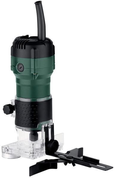 Професійний ручний столярний фрезер кромковий по дереву Metabo FM 500-6 : 500 Вт, 6 цанга, х.х.32000 об/хв електрофрезер 601741000 фото
