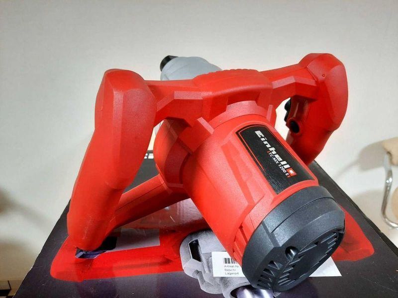 Электрический строительный миксер для раствора Einhell TC-MX 1200 E : 1200 Вт, 680 об/мин (4258545) 4258545 фото