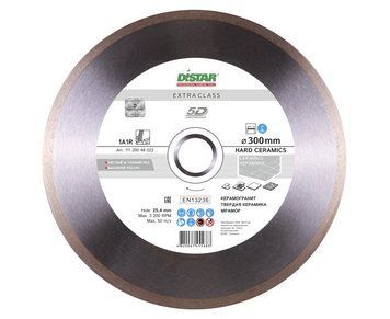 Диск алмазный отрезной Distar Hard ceramics 1A1R 300мм керамика, керамогранит, мрамор 11127048022 11127048022 фото