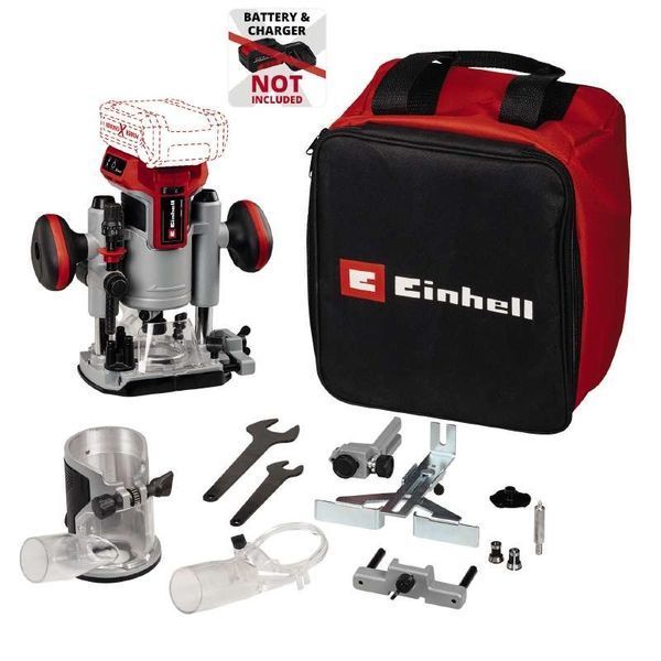 Аккумуляторный бесщеточный фрезер/фрезер окантовочный Einhell TP-RO 18 Set Li BL - Solo : (без АКБ та з/у) 4350410 фото