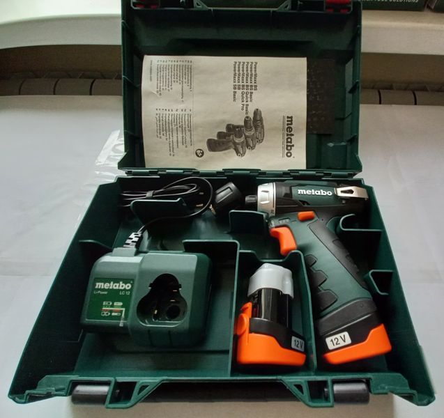 Мощная аккумуляторная дрель-шуруповерт Metabo PowerMaxx BS Basic LC 12 : 34 Нм, кейс (600984500) 600984500 фото