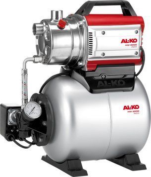 Потужна побутова насосна станція AL-KO HW 3000 Inox : 650 Вт, висота подачі 35 м, 3100 л/год FAY 112846 фото