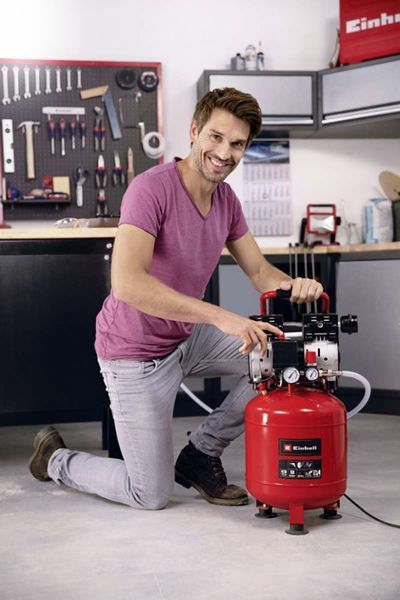 Потужний компресор Einhell TE-AC 135/24 Silent Plus : 750Вт, 8 бар, 24 л 4020610 фото