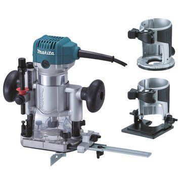 Электрический ручной столярный фрезер по дереву MAKITA RT0700CX2J 710 Вт, 6-8 цанга 30000 об/мин RT0700CX2J фото