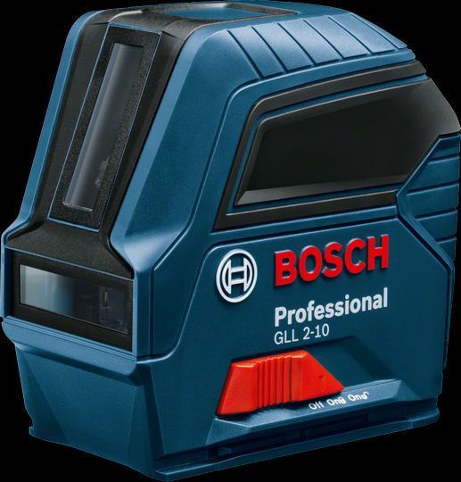 Лазерний нівелір, рівень на 2 промені до 10 м Bosch GLL 2-10 на батарейках із сумкою 0601063L00 фото