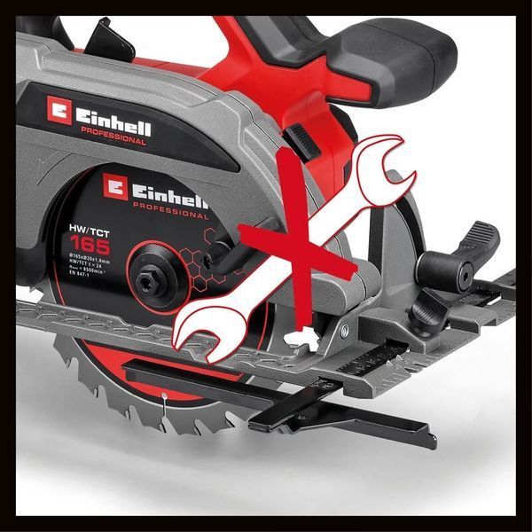 Пила циркулярная аккумуляторная Einhell TP-CS 18/165 Li BL (18В/каркас) 4331225 фото