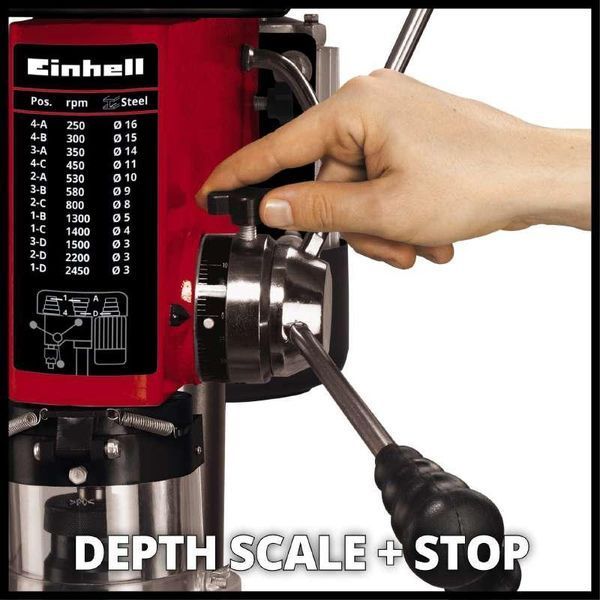 Сверлильный настольный станок по дереву Einhell TC-BD 630 : 630 Вт, 1.5-16мм сверло 32кг (4250595) 4250595 фото