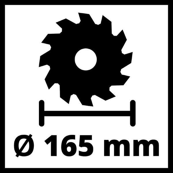 Мощная пила циркулярная аккумуляторная Einhell TE-CS 18/165-1 Li-Solo: с АКБ 18V 2,5 Ah+ЗУ 4331207 4512097 фото