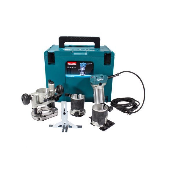 Электрический ручной столярный фрезер по дереву MAKITA RT0700CX2J 710 Вт, 6-8 цанга 30000 об/мин RT0700CX2J фото