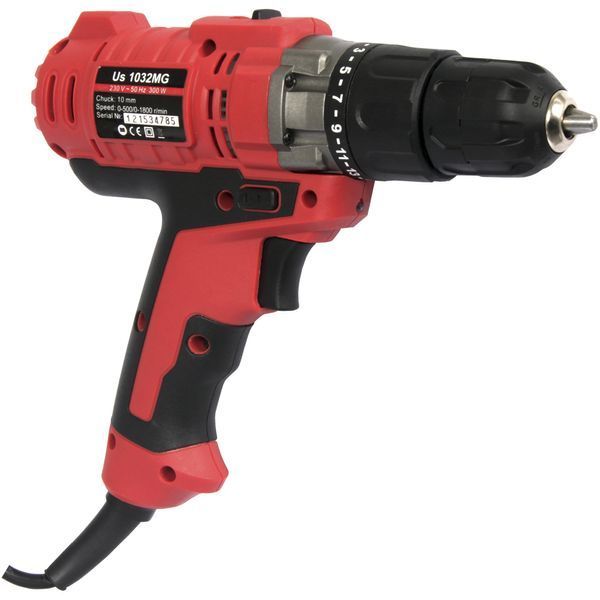 Потужний дриль-шурупокрут електричний Vitals Master Us 1032MG Dual Speed Pro+ : 300 Вт, 20 Нм 51492 фото