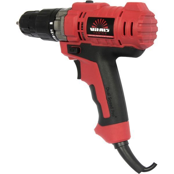 Потужний дриль-шурупокрут електричний Vitals Master Us 1032MG Dual Speed Pro+ : 300 Вт, 20 Нм 51492 фото