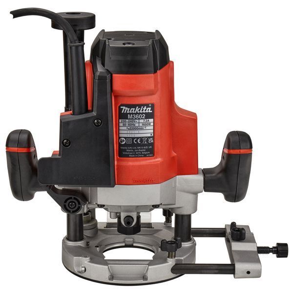 Электрический ручной столярный фрезер по дереву Makita M3602 : 1650 Вт, 12 цанга, 22000 об/мин M3602 фото
