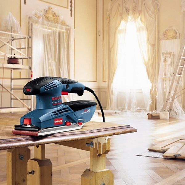 Электрическая вибрационная шлифмашина по дереву Bosch GSS 23 A : 190 Вт, 1.7кг плоская шлифмашина 0601070400 фото