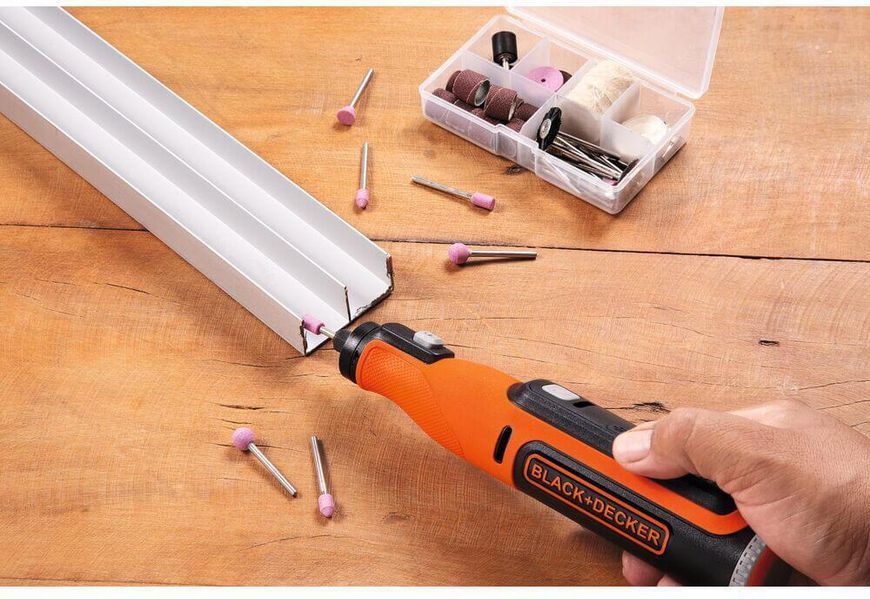 Многофункциональный инструмент аккумуляторный (гравёр) BLACK+DECKER BCRT8I: 7.2 В, 1.5Ah. 0.62 кг BCRT8I фото
