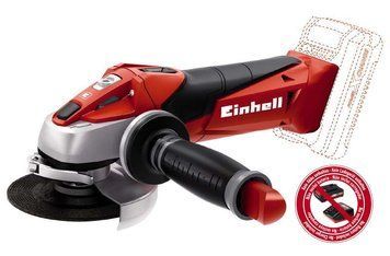 Угловая шлифмашина Einhell TE-AG 18 Li Solo : нет Li-ion 18В Частота на х.х. 8500 об/мин 4431130 фото