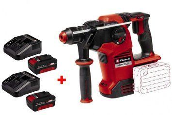 Потужний перфоратор Einhell HEROCCO 36/28-Solo : з АКБ, 18Vx2 (36V) 4.0Ah , 1100 об/хв, частота удару за хв. 5300/3.2 Дж 4513950 4512042 - 2 шт фото