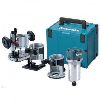 Профессиональный электрический ручной столярный фрезер Makita RT0702CX2J : 710 Вт, 6-8 цанга RT0702CX2J фото