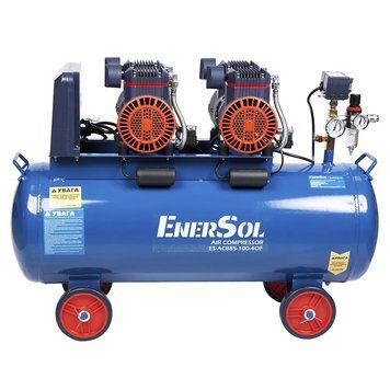 Потужний компресор повітряний безмасляний EnerSol ES-AC885-100-4OF : ресивера 100 л, 3.36 кВт, 8 бар, вага 46.5кг ES-AC885-100-4OF фото