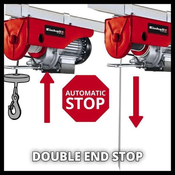 Электрический тельфер (подъемник) Einhell TC-EH 250-18: 500 Вт, 250кг макс., 18м (2255135) лебедка 2255135 фото