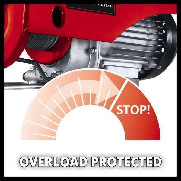 Электрический тельфер (подъемник) Einhell TC-EH 250-18: 500 Вт, 250кг макс., 18м (2255135) лебедка 2255135 фото