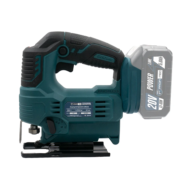 Аккумуляторный лобзик PROFI-TEC PGS2080BL POWERLine (Каркас/безщеточный) 005900 фото